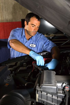 Man Working In the Garage